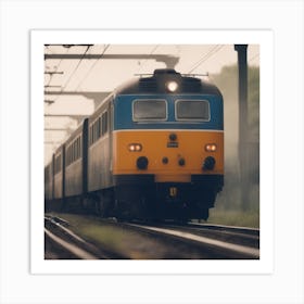 Train On The Tracks 8 Art Print