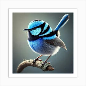 Blue Bird 1 Art Print