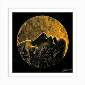 Lunar Phases - Moon Shines Art Print