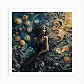 'Spiral Woman' Art Print