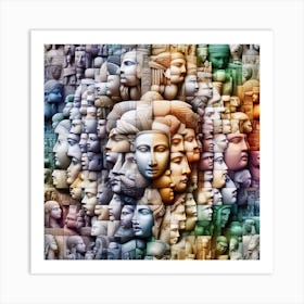 Egyptian Heads Art Print