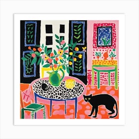 Cat In The Room 5 Art Print