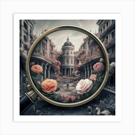 Icon Of A Giant Magnifying Glass Art Print