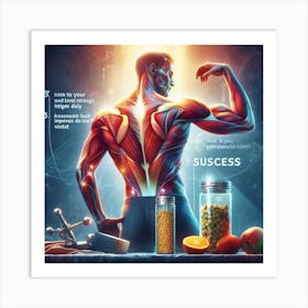 Muscle Man Art Print