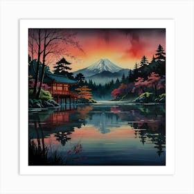 Japanese Landscape 2 Art Print