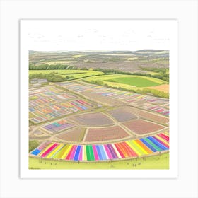 Tulip Fields Art Print