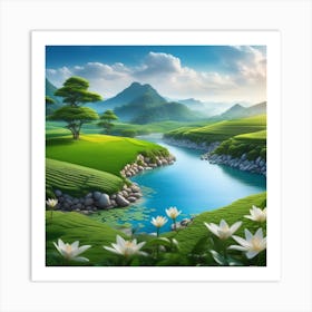 Landscape Wallpaper 6 Art Print