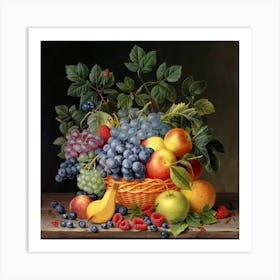 A collection of different delicious fruits 5 Art Print