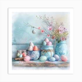 Easter Eggs Art Print