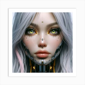 Robot Girl 10 Art Print