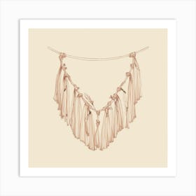 Tassel Necklace Art Print