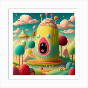 Pixelated World Art Print