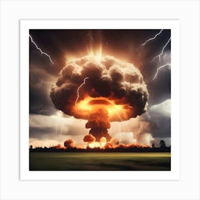 Nuclear Explosion Art Print