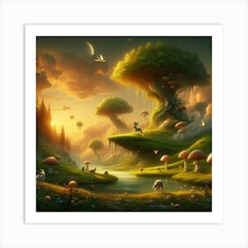 Fairytale Landscape 1 Art Print