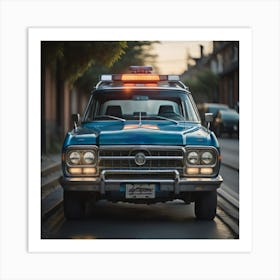 Police Car Art Print