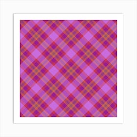 Plaid Fabric 127 Art Print