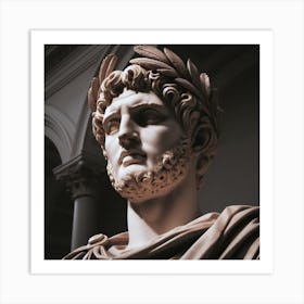 Bust Of Tiberius Art Print