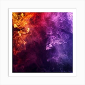 Abstract Smoke Background 11 Art Print