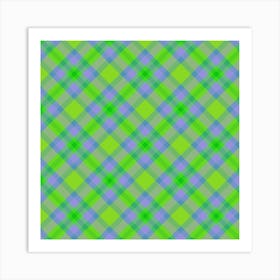 Plaid Fabric 126 Art Print