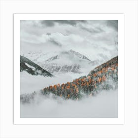 Autumn In The Mountains Art Print