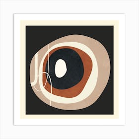 Round Abstract Shapes Art Print