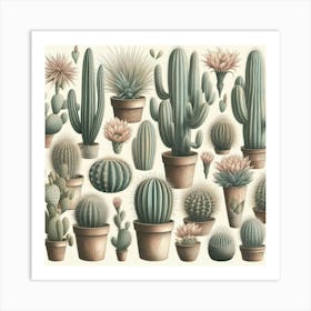 Cactus 7 Art Print