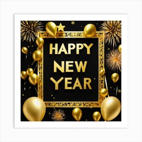 Happy New Year 73 Art Print