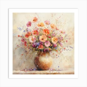 Flowers In A Vase 20 Art Print