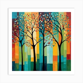 Three Trees Art Print