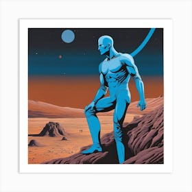 Man On The Moon Art Print