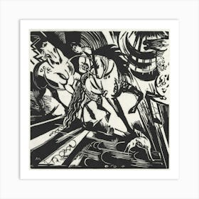 The Riding School (1913) By Franz Marc Art Print