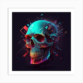 Skull Skull Skull Skull Skull Skull Skull Skull Skull Skull 2 Art Print