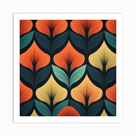 Abstract Floral Pattern 10 Art Print