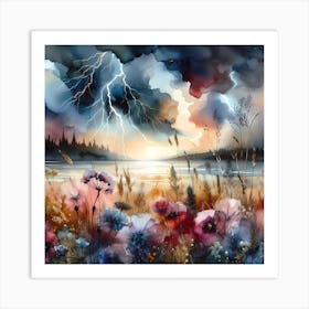 Lightning Storm 1 Art Print