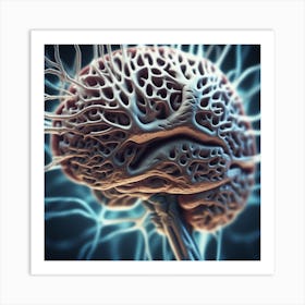 Brain In 3d 7 Art Print