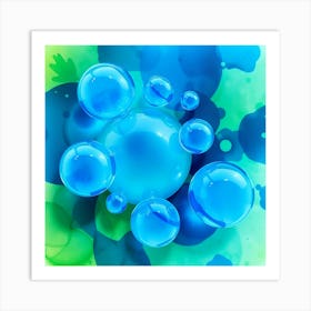 Water Bubbles Art Print