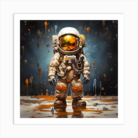 Astronaut Painting Art Print