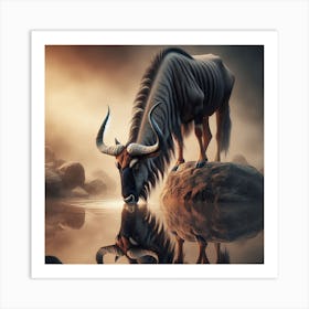 Wildebeest 1 Art Print