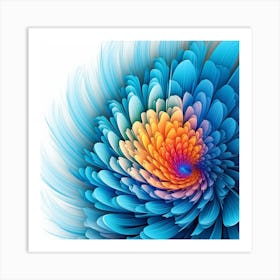 Abstract Flower 4 Art Print