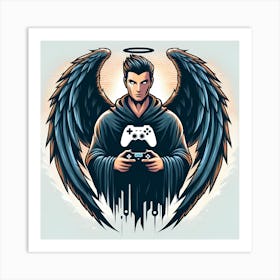 Angel Of Video Games Art Print