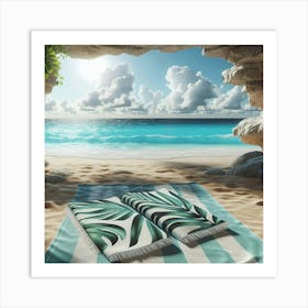 Beach Towel Art Print