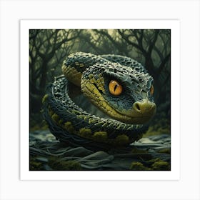 Snake In The Woods Art Print