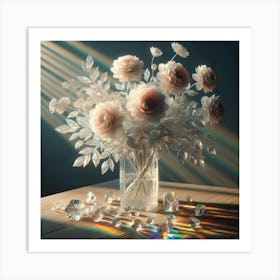 Flower in Vase Art Print