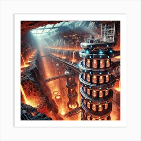 Lava City Tower Art Print