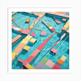 Swimming Art Print (3) Art Print