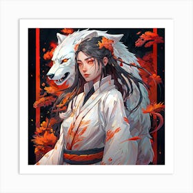 Shinobi's Tiger Tale Art Print