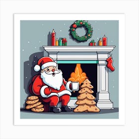 Christmas Santa 19 Art Print