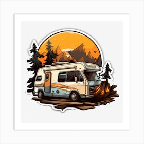 Rv Sticker Art Print