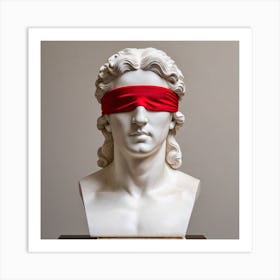 Blindfolded Bust Art Print