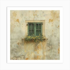 Window With Flowers 3 Art Print